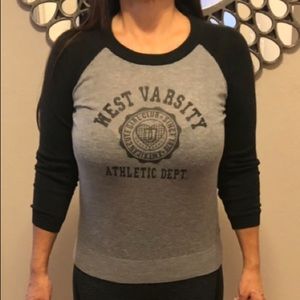 Crew neck grey lightweight sweater stylish 💕